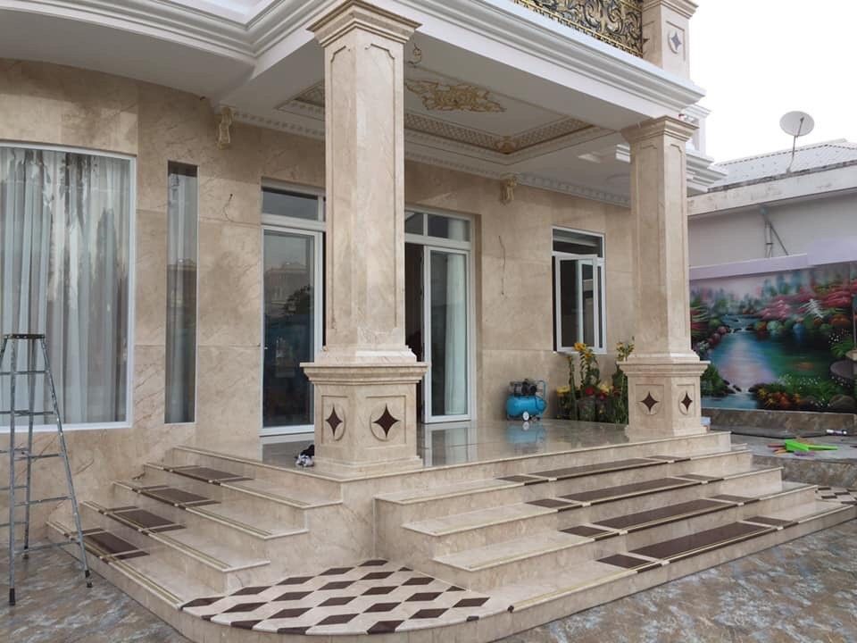 Thi công đá hoa cương ốp tường tại quận 6 TP HCM