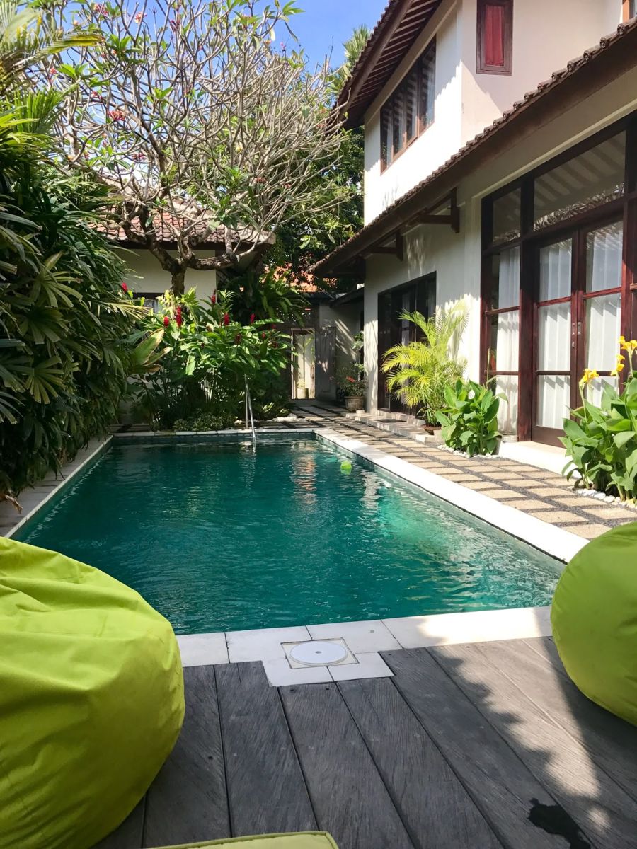 Hồ bơi biệt thự hình chữ nhật tại Gò Vấp