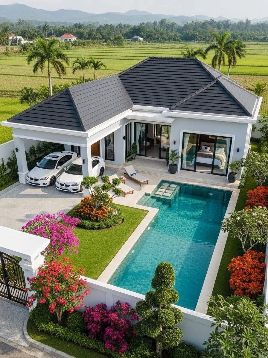 Hồ bơi biệt thự sân vườn tại Gò Vấp TP HCM
