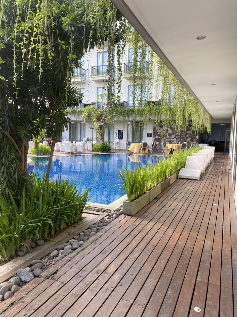 Anh Tuấn Group đã hoàn thiện hồ bơi khách sạn sân vườn tại quận 3 TP HCM