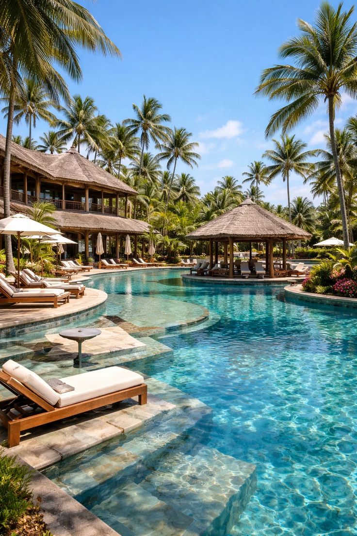 Mẫu hồ bơi sân vườn hòa hợp với thiên nhiên