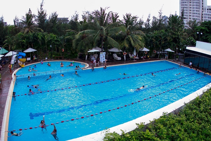 Hồ bơi kinh doanh tại Tân Phú TP HCM đã thi công - Anh Tuấn Group