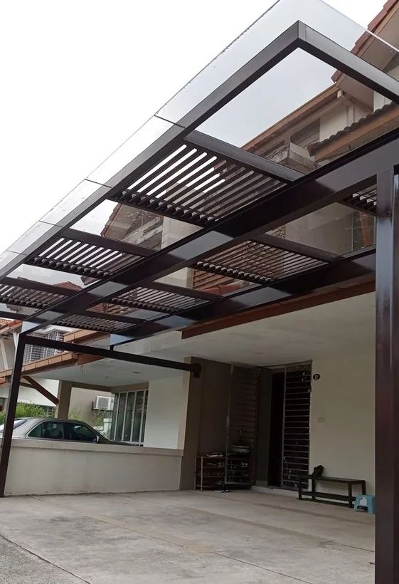 mái kính khung sắt quận Phú Nhuận