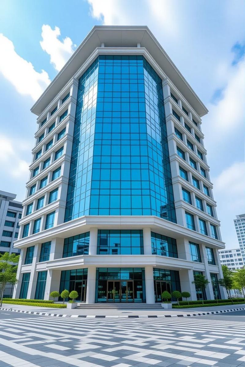 vách kính mặt dựng Nhà Bè