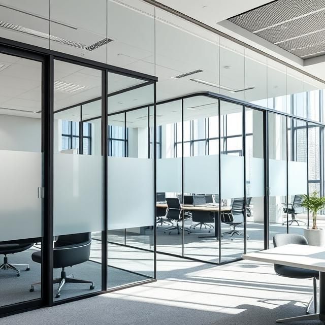vách kính văn phòng dán decal quận 10