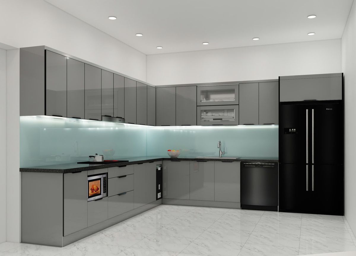 lắp đặt kính ốp bếp TP HCM