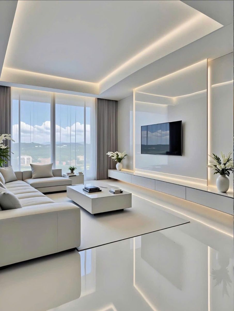 Thiết kế thi công nội thất phòng khách 