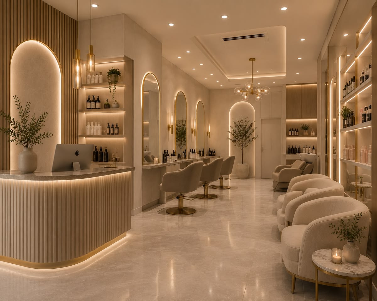Thiết kế thi công nội thất spa, thẩm mĩ viện