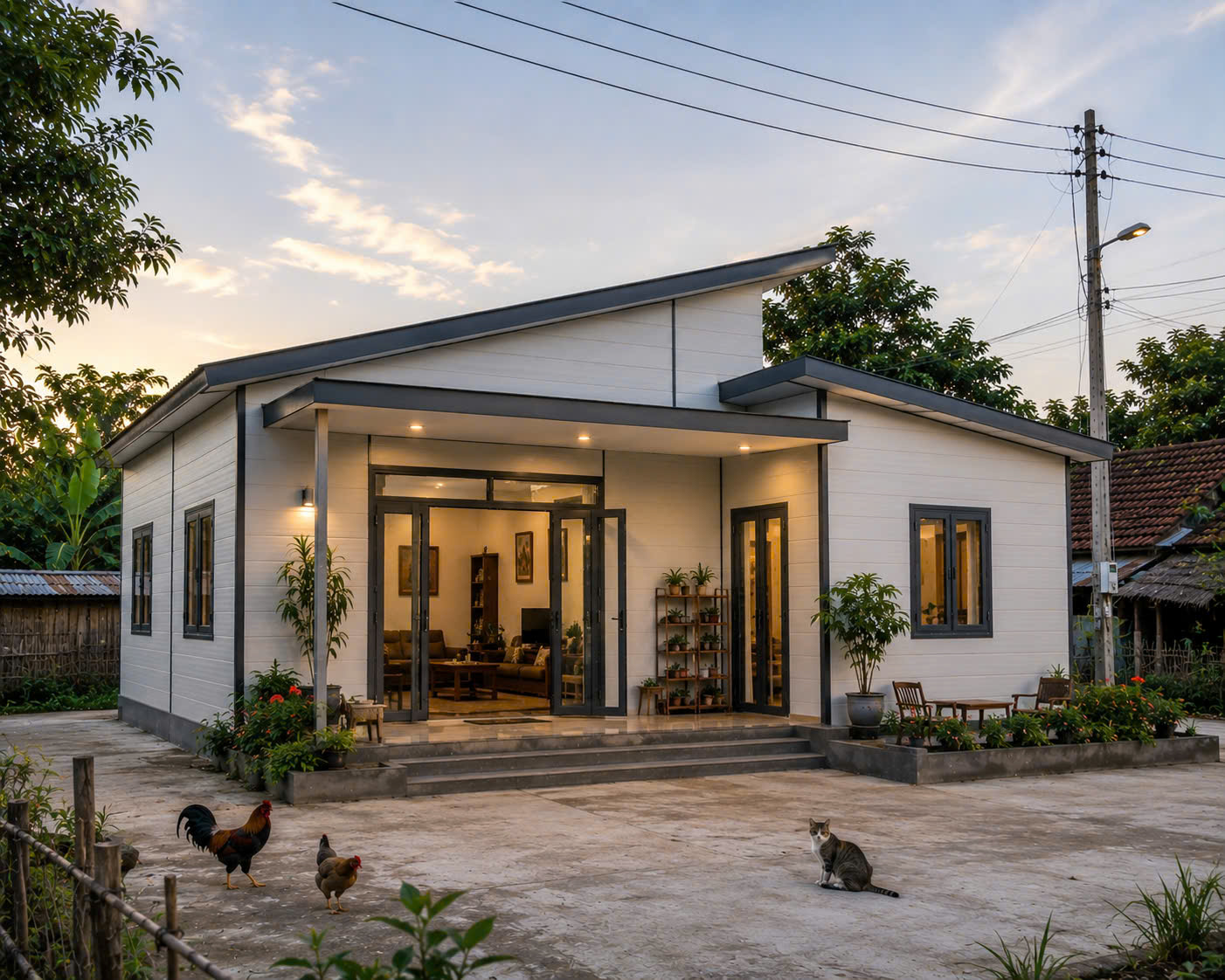 Đơn vị Anh Tuấn chuyên thi công nhà lắp ghép