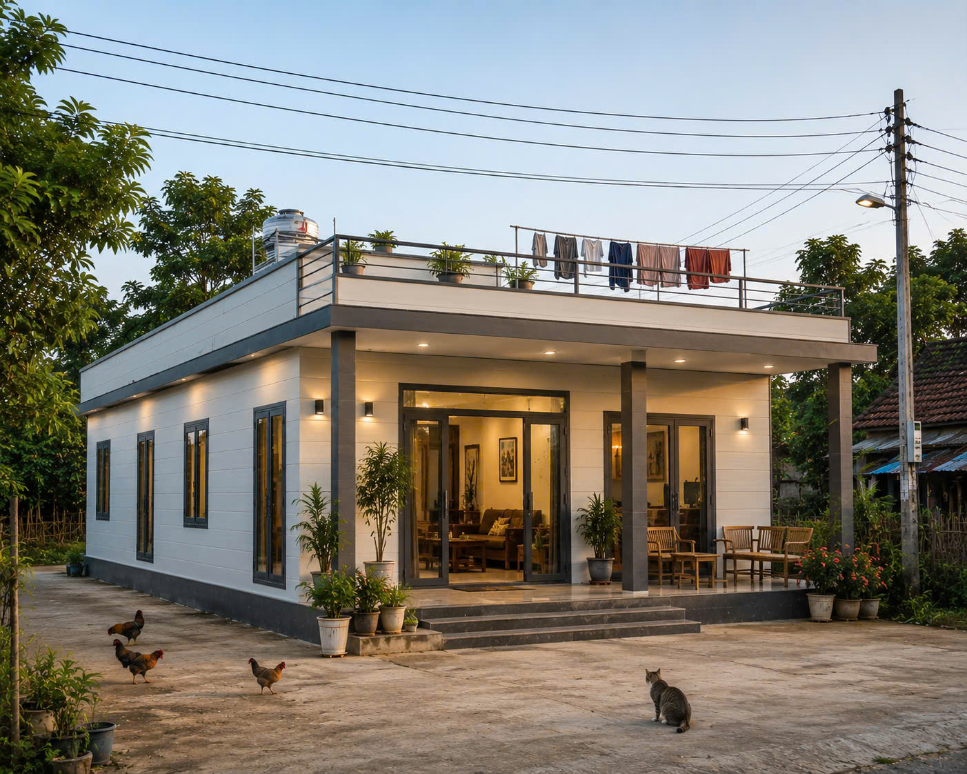 Đơn vị thi công nhà lắp ghép tại Thái Bình