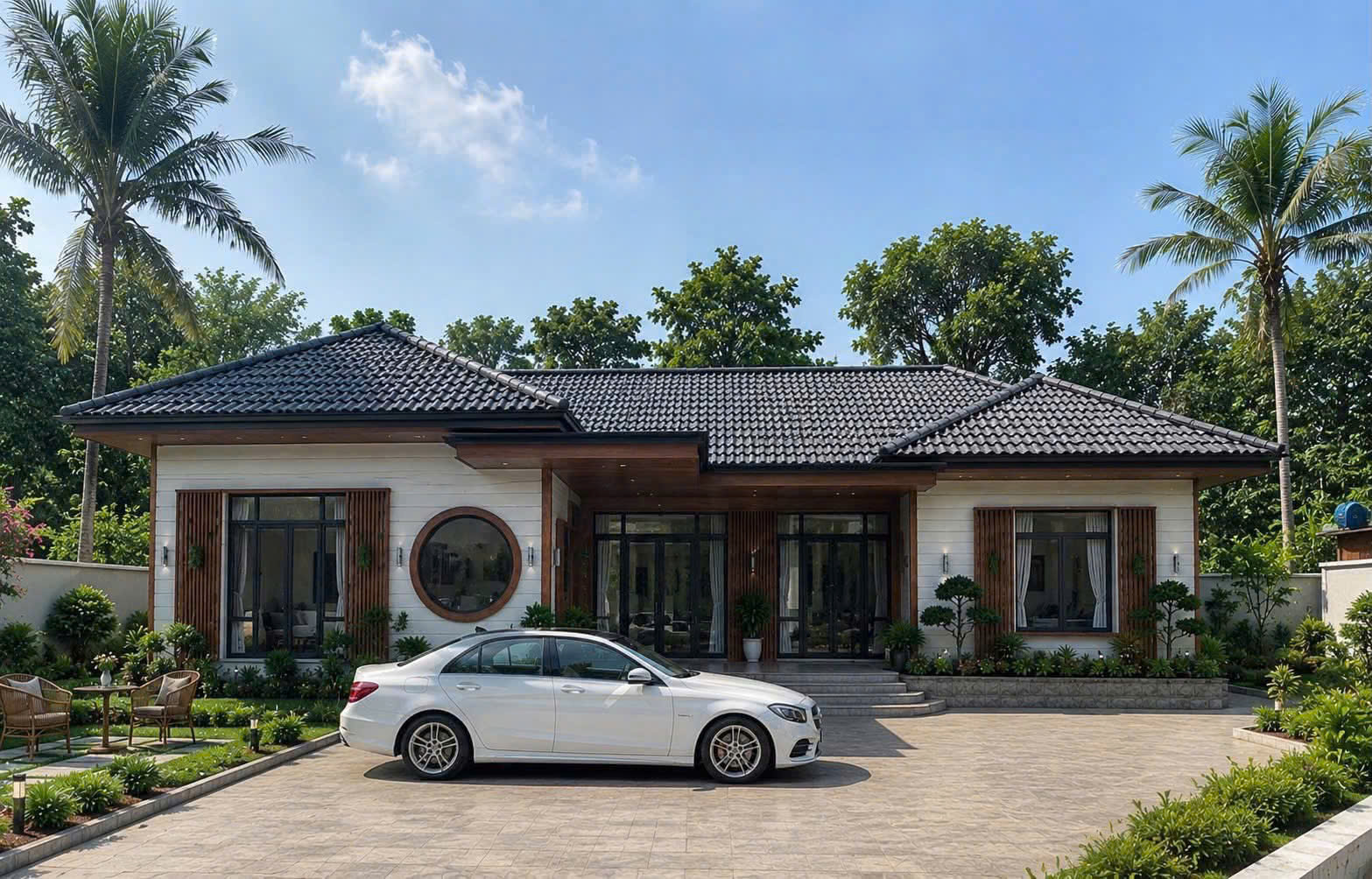 villa nghỉ dưỡng lắp ghép panel tại Ninh Thuận