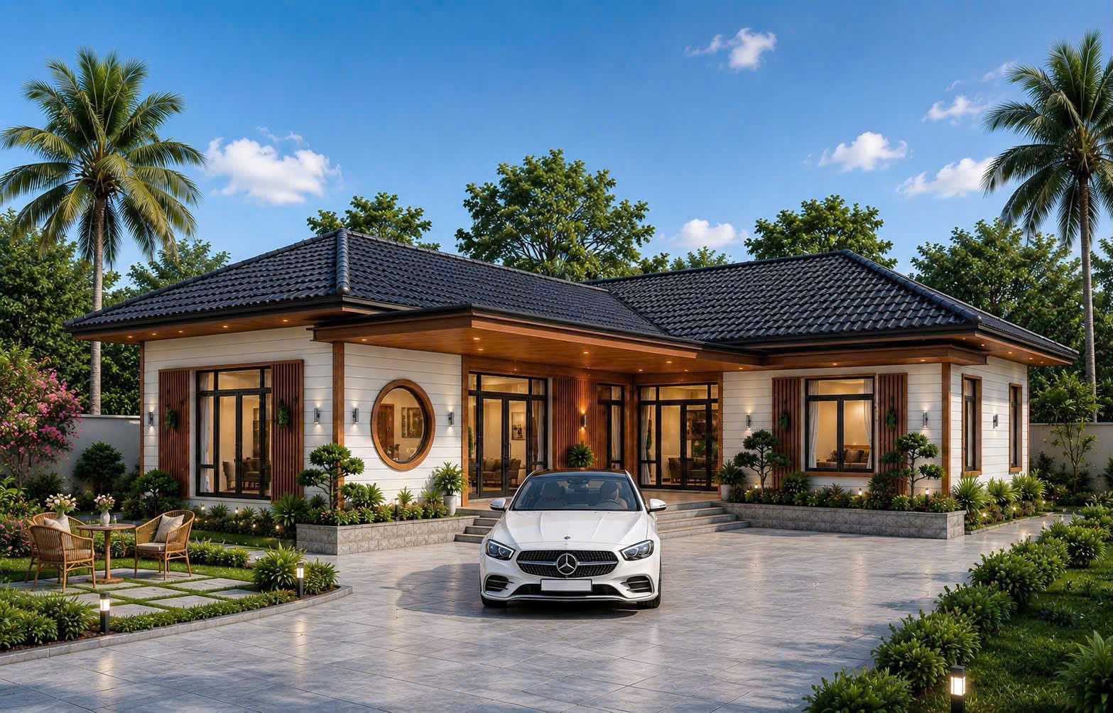 Villa nghỉ dưỡng lắp ghép panel tại Đắk Lắk
