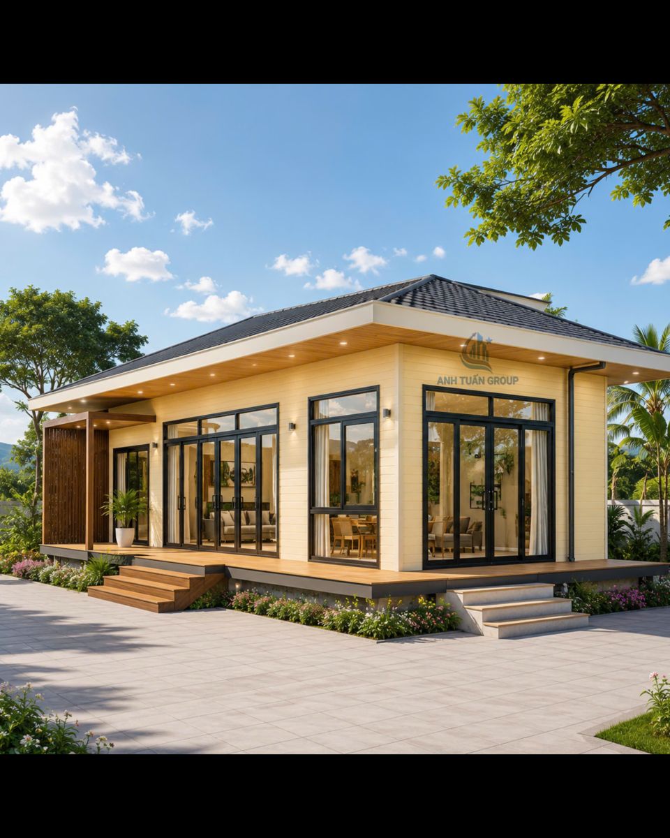 Nhà lắp ghép panel cấp 4 tại Bạc Liêu
