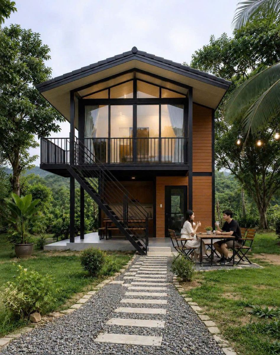 Nhà sàn lắp ghép panel tại Hà Nội