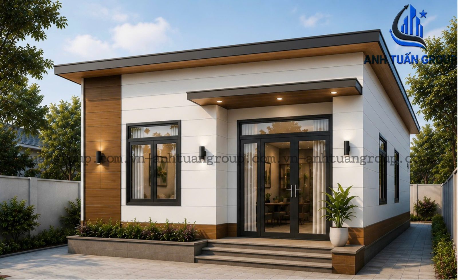 Anh Tuấn Group chuyên thi công nhà lắp ghép uy tín