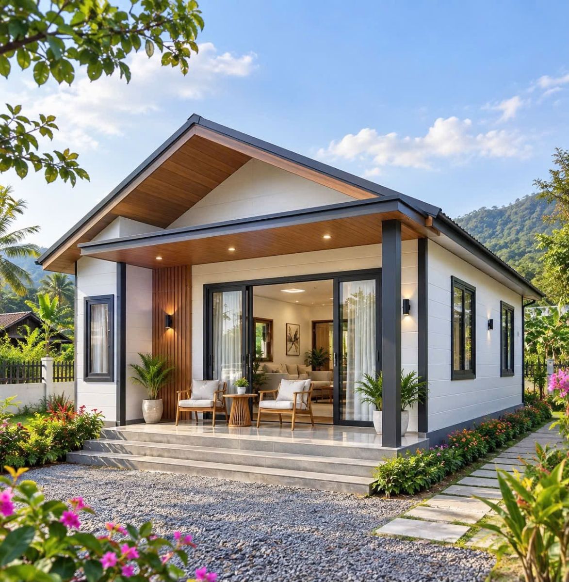 giá xây nhà lắp ghép 70m²