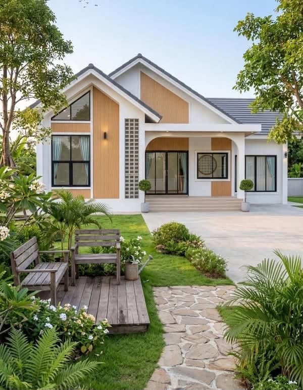 Nhà lắp ghép 100m² thiết kế gác lửng