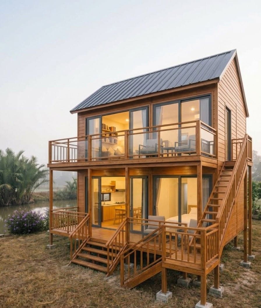 homestay lắp ghép khung thép tại Phú Yên đã thi công bởi Anh Tuấn Group