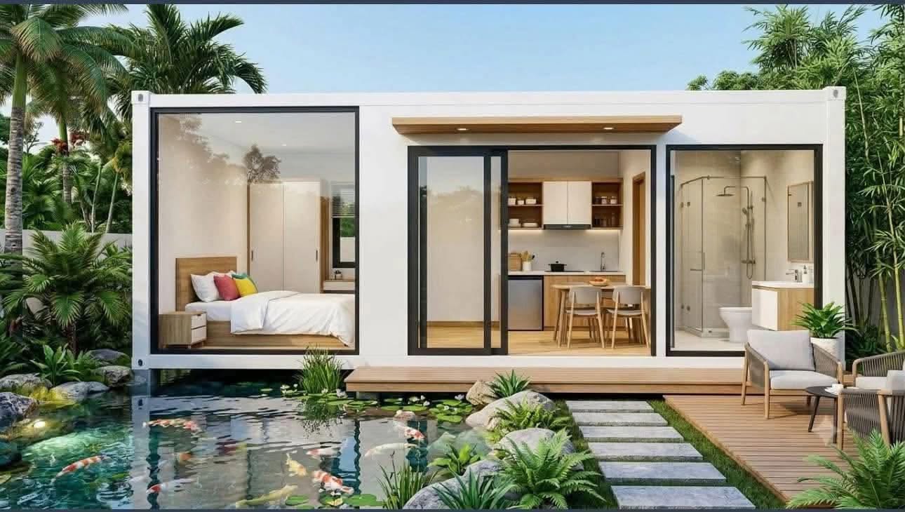 Homestay lắp ghép tối giản tại Nha Trang