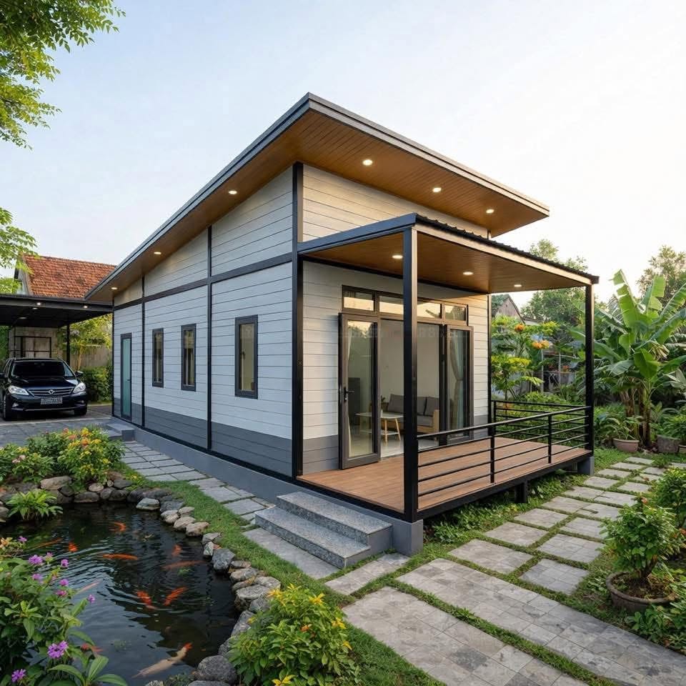 thiết kế thi công nhà lắp ghép