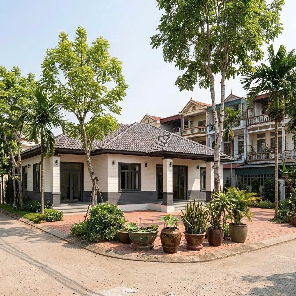 nhà vườn lắp ghép khung sắt Phan thiết