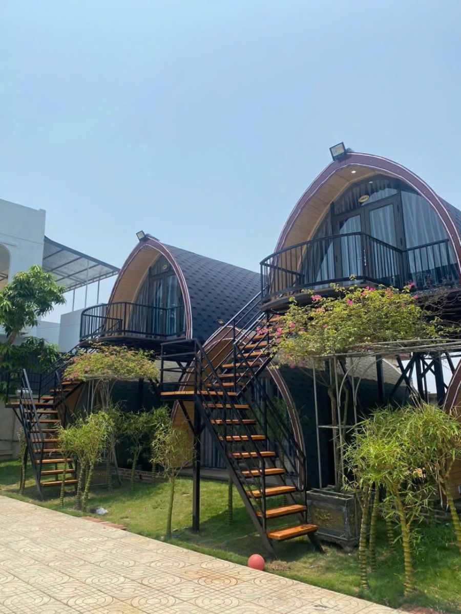 homestay lắp ghép panel mái Thái tại Đà Lạt