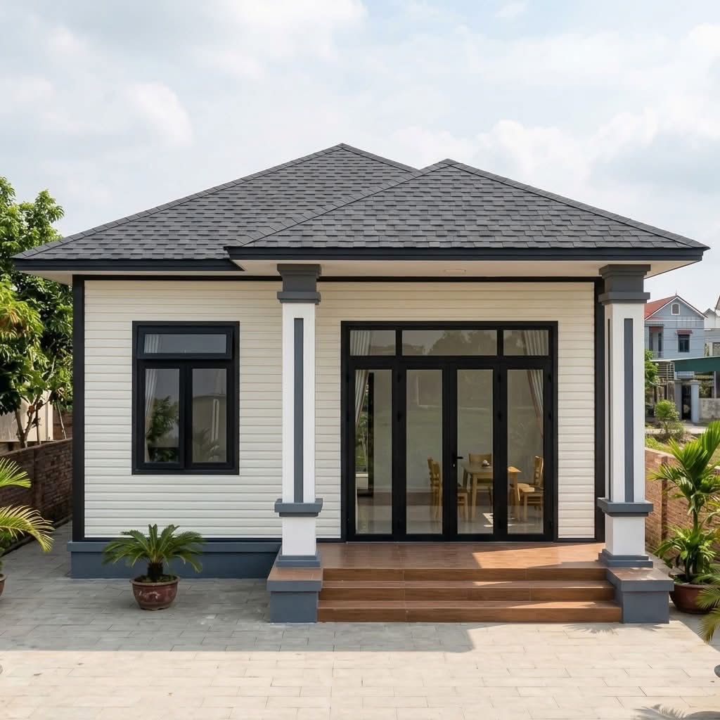 Nhà lắp ghép panel mái nhật tại Lâm Đồng