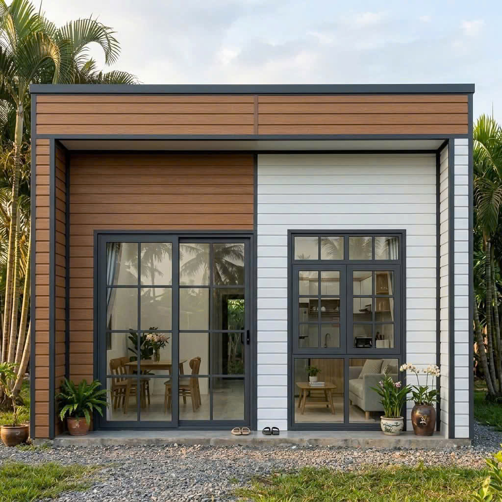 nhà lắp ghép panel mái bằng tại Tây Ninh