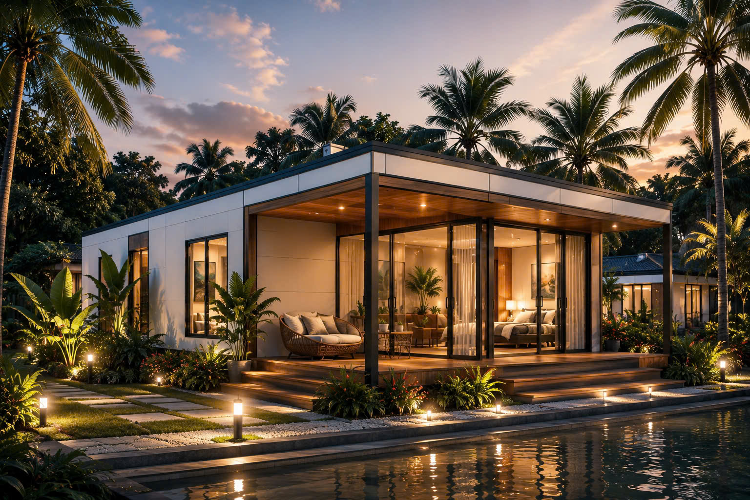 Villa nghỉ dưỡng lắp ghép panel tại Bạc Liêu