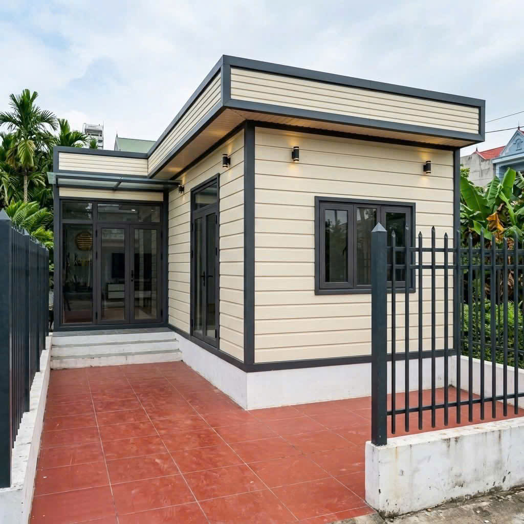 nhà lắp ghép panel ở tạm tại An Giang
