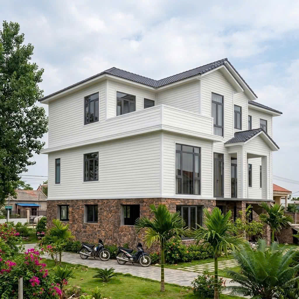 Biệt thự sân vườn lắp ghép panel tại Đắk Lắk