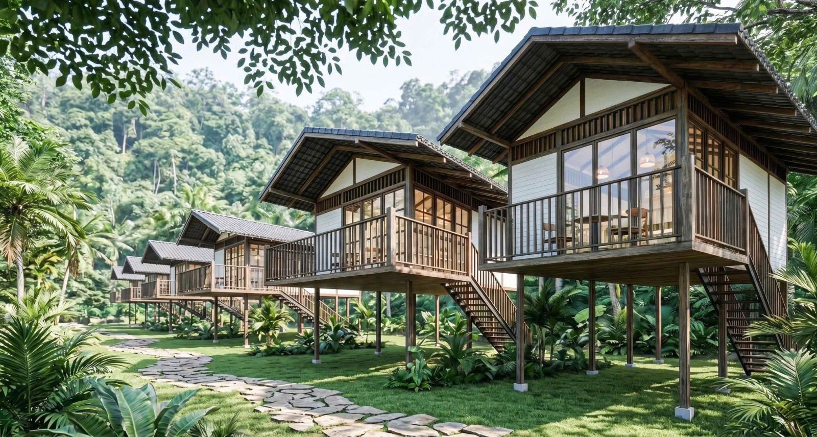 Homestay lắp ghép sân vườn tại Phú Quốc