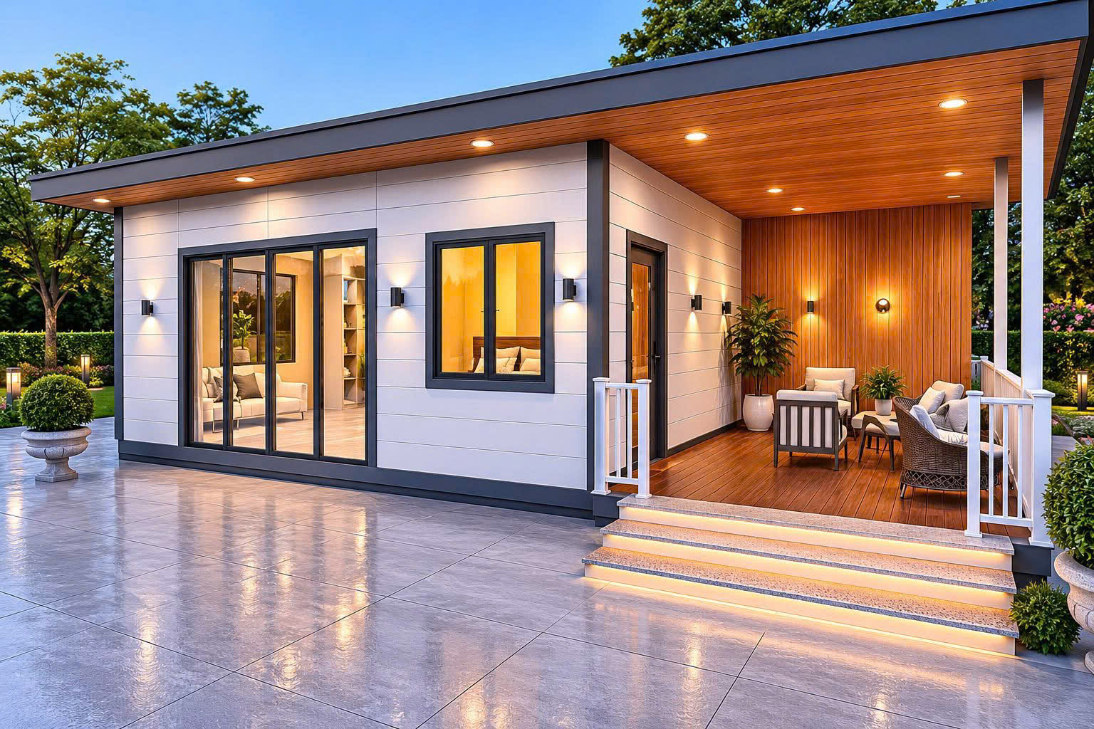 nhà vườn lắp ghép Panel PIR Bình Phước