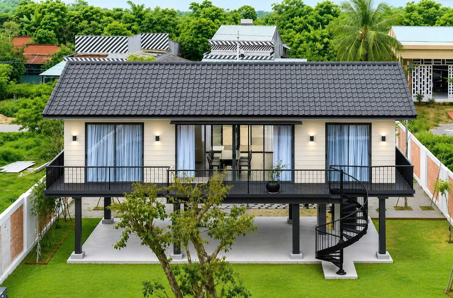 nhà sàn lắp ghép panel tại Phan Thiết