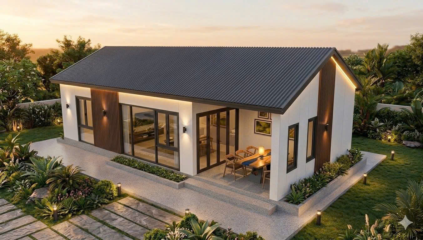 nhà vườn panel cấp 4 tại Lâm Đồng