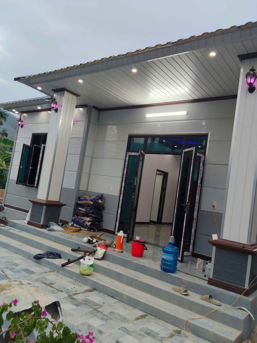 công trình nhà lắp ghép panel của Anh Tuấn Group tại An Giang dần hoàn thiện