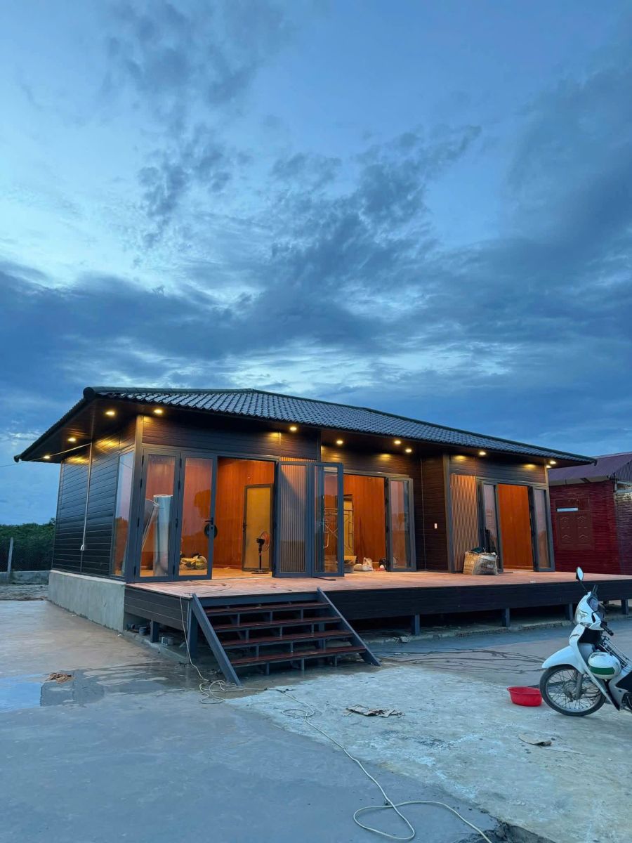 công trình nhà lắp ghép panel của Anh Tuấn Group tại Phan Thiết chuẩn bị bàn giao