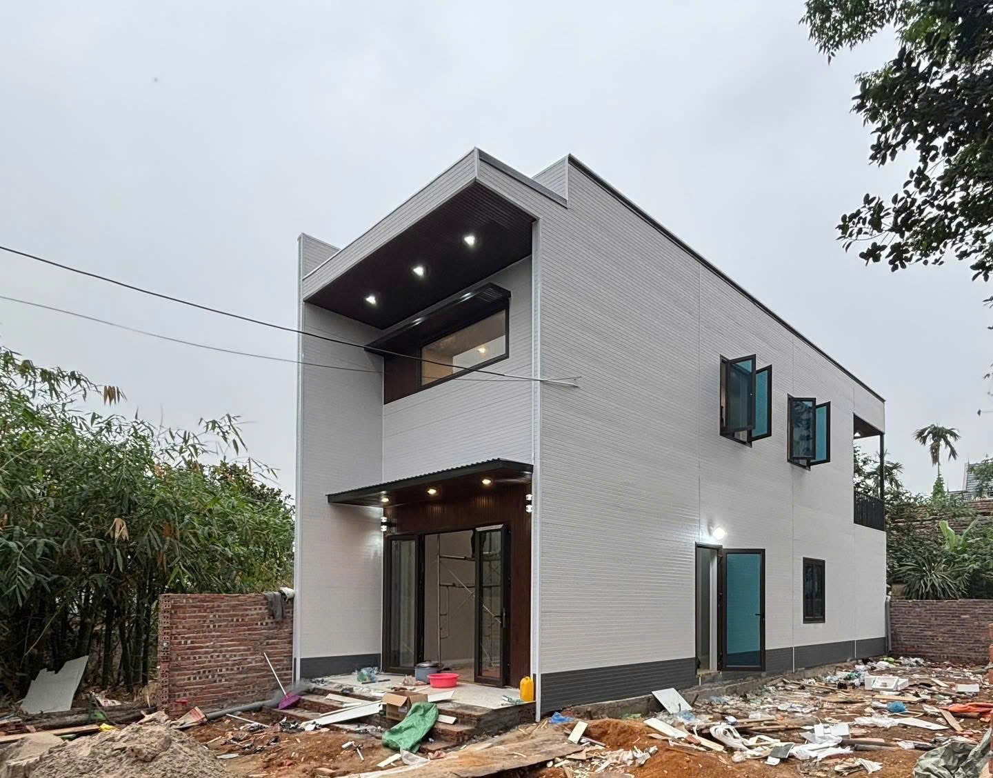 Thi công nhà lắp ghép panel 2 tầng tại Trà Vinh - Anh Tuấn Group