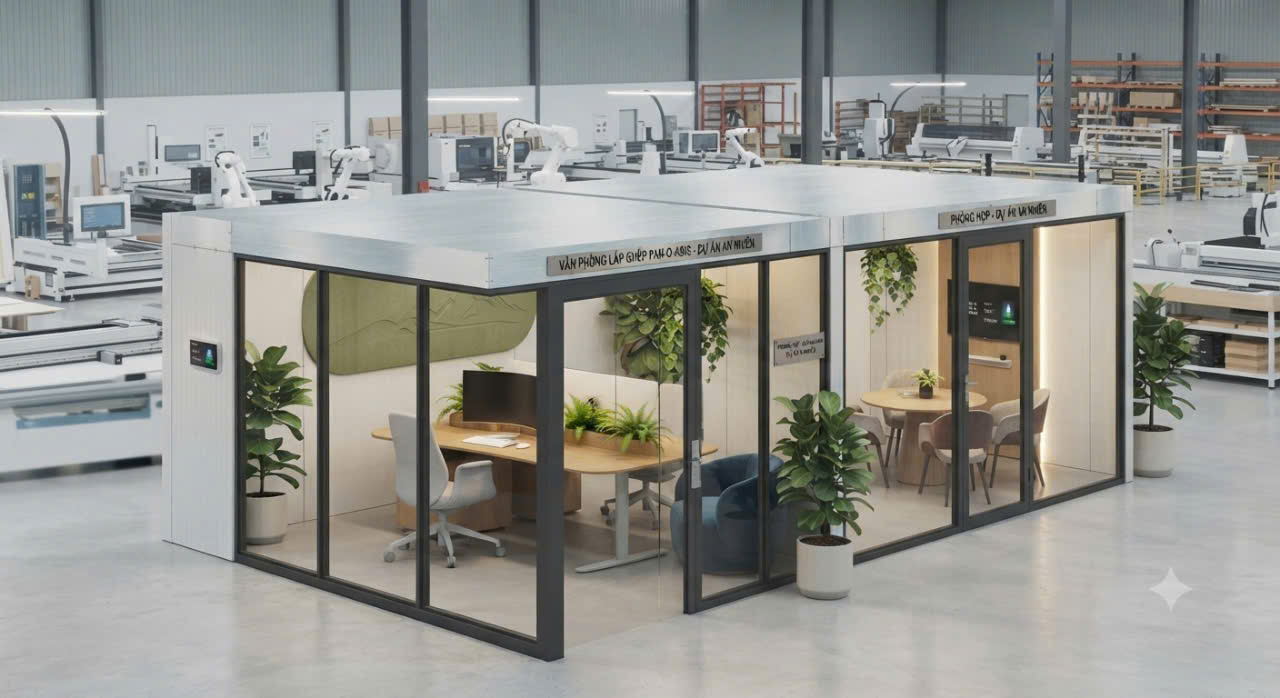 Nhà lắp ghép panel làm nhà xưởng, kho hàng