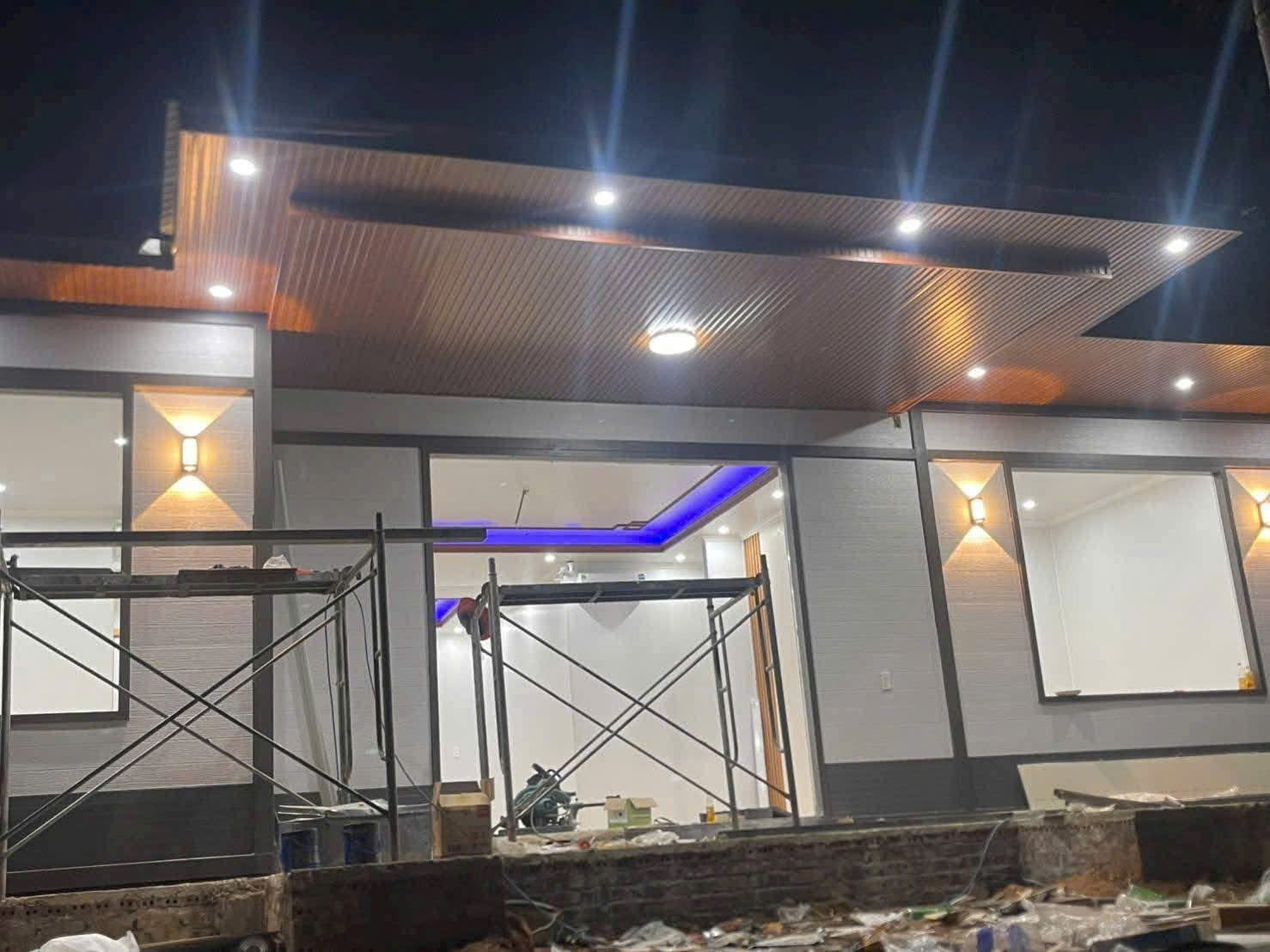 Căn nhà lắp ghép panel 3 phòng ngủ tại An Giang do Anh Tuấn Group đang thi công