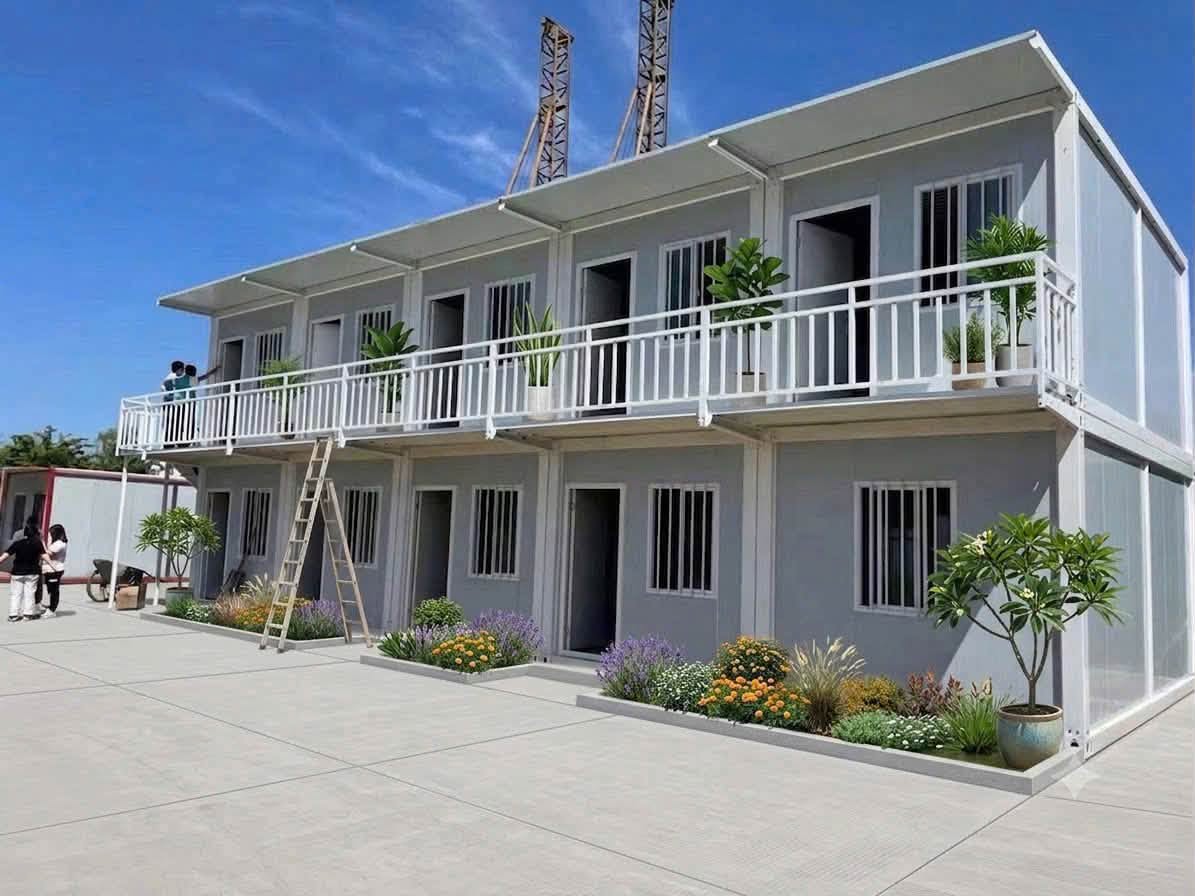 thi công nhà trọ lắp ghép cho công nhân tại Bạc Liêu hoàn thiện bởi Anh Tuấn Group
