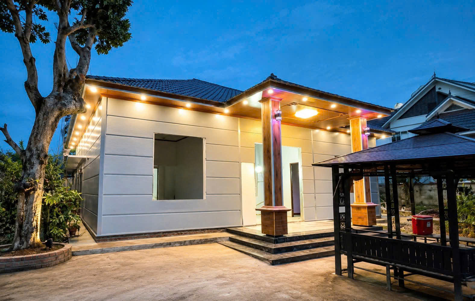 công trình nhà lắp ghép panel của Anh Tuấn Group tại Vĩnh Long chuẩn bị bàn giao