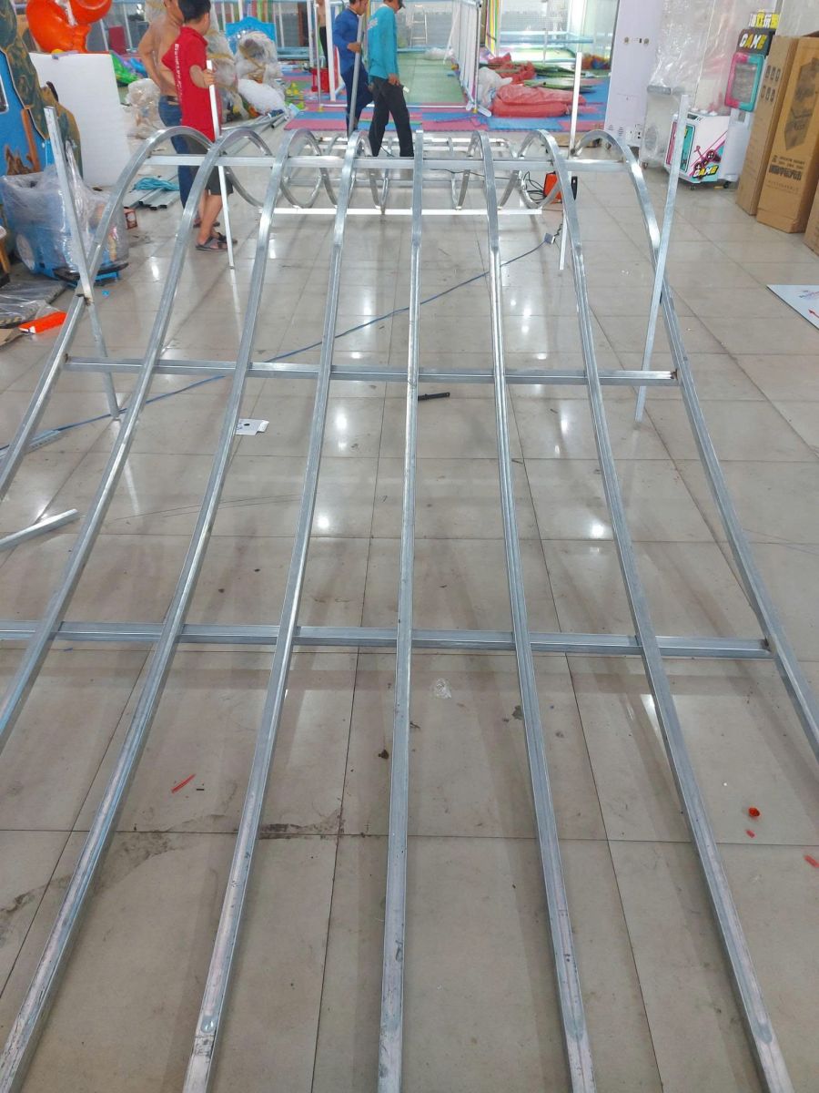 Anh Tuấn Group đang thi công khu vui chơi trong nhà tại quận 7 TP HCM