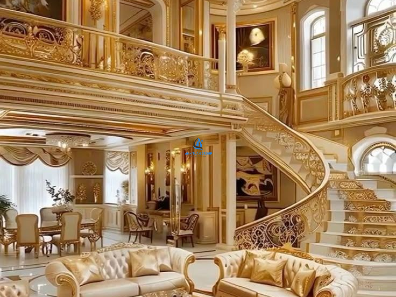 Thiết kế thi công nội thất tân cổ điển tại quận Gò Vấp