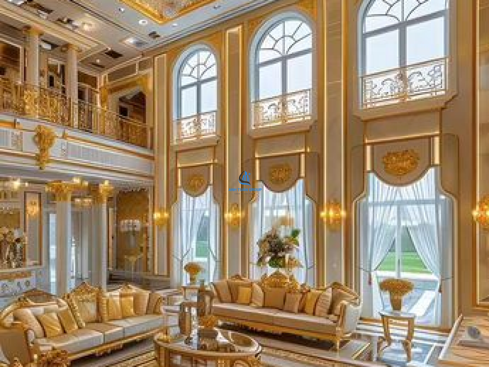 Thiết kế thi công nội thất tân cổ điển tại Bình Chánh