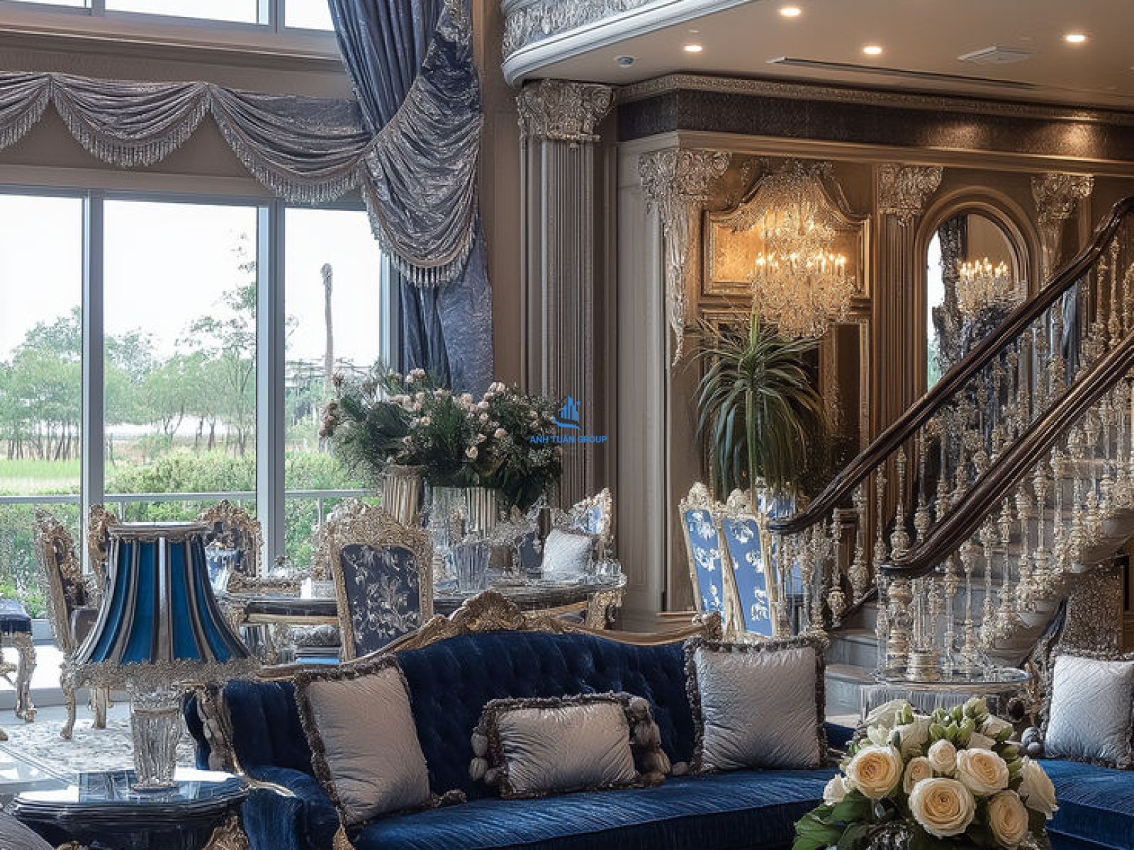 Thiết kế thi công nội thất biệt thự tại quận 10