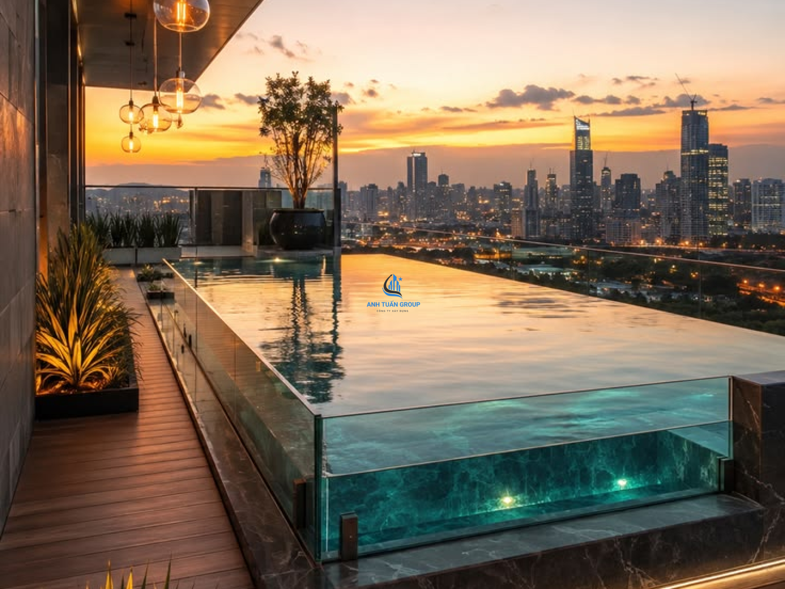 Hồ bơi kính tại quận 11 TP HCM
