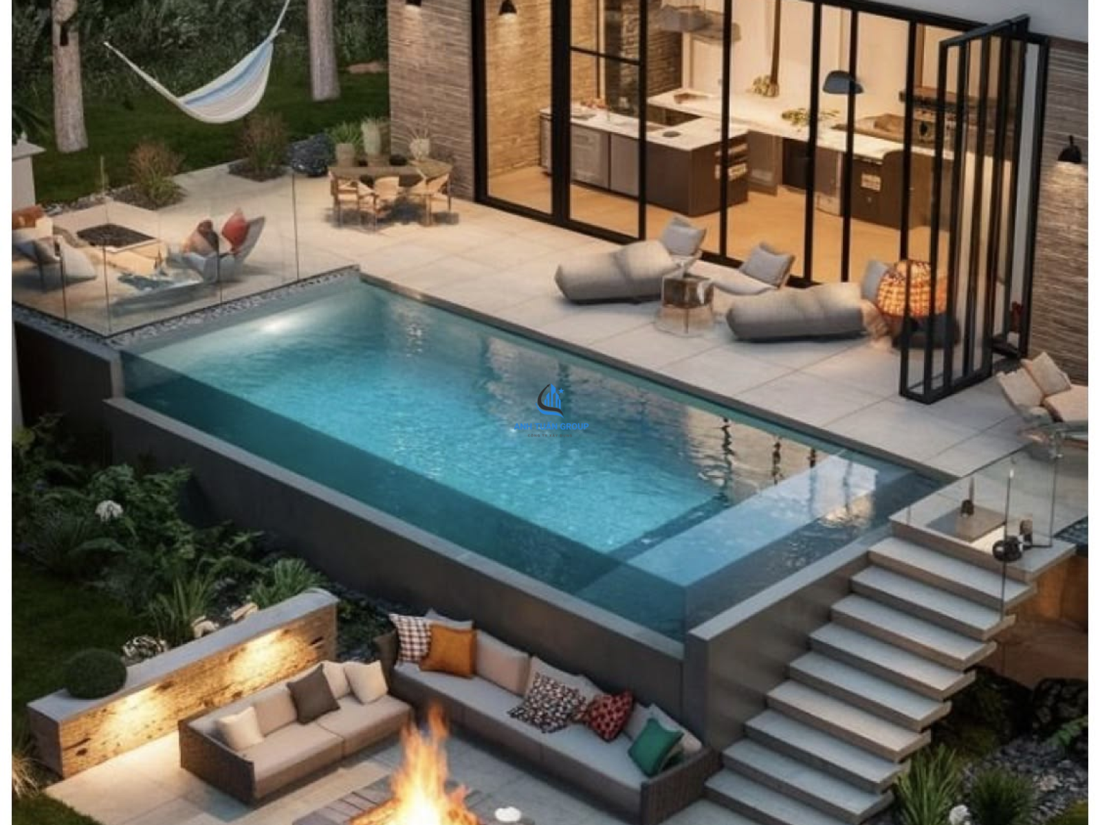 Hồ bơi kính tại quận 3 TP HCM
