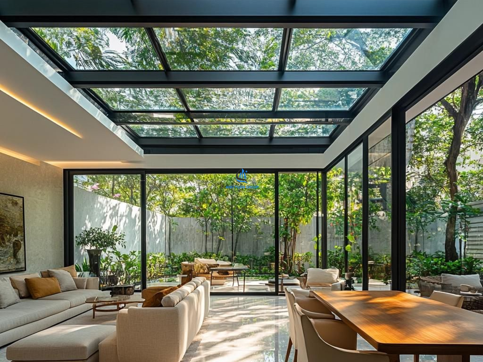 Lắp đặt mái che kính tại quận Bình Tân TP HCM