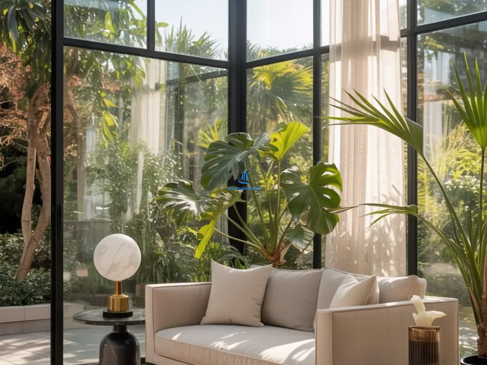 Thi công mái kính cường lực tại Thủ Đức TP HCM